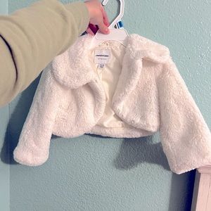 Janie and Jack Cropped fur Shawl/Jacket